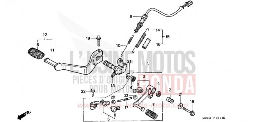 PEDALE (CB750F2) CB750F2N di 1992